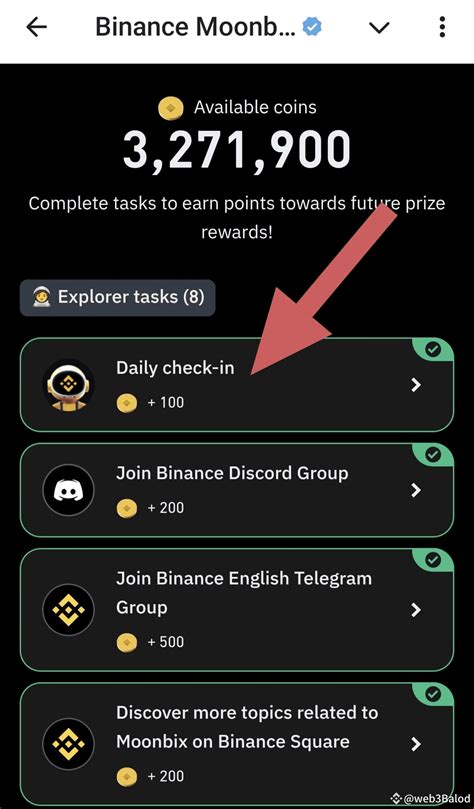 BINANCE MOONBIX REPORT Binance MoonBix Game Daily Check-in | web3Balod ...