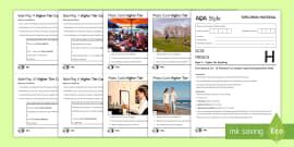 AQA-Style GCSE Higher Reading Practice Paper French