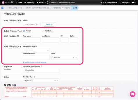 Rendering Providers | daisyBill