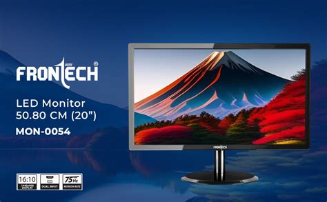 FRONTECH 20 Inch HD LED Monitor | Refresh Rate 60 Hz, 1600 x 900 Pixels ...