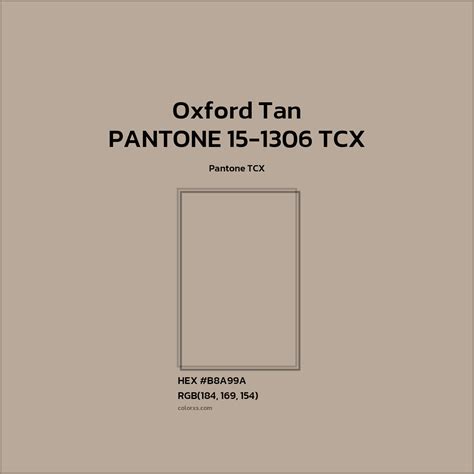 PANTONE 15-1306 TCX - Oxford Tan Complementary or Opposite Color Name ...