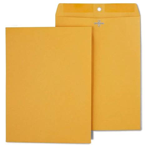 Clasp Close Catalog Envelopes, 9-Inch L X 12-Inch H, Brown, 500/Carton ...