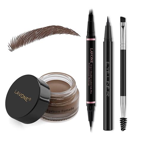 Amazon.com : Eyebrow Pencil Set, with Waterproof 4 Tip Microblading Eyebrow Pen, Eyebrow Pomade ...