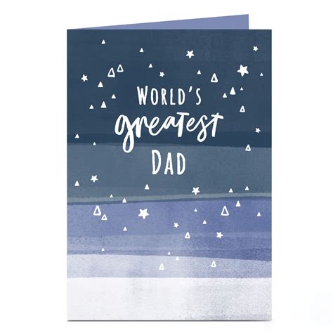 Buy Personalised Father's Day Card - Worlds Greatest Dad for GBP 2.99 ...