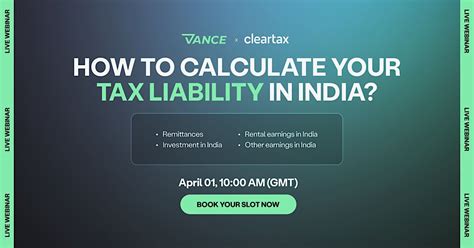 Vance Webinar Series 1 - How to Calculate your Tax Liability in India ...