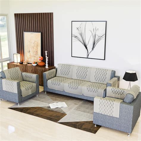 Kuber Industries Sofa Cover | Net Sofa Slipcover Set | 5 Seater Sofa ...