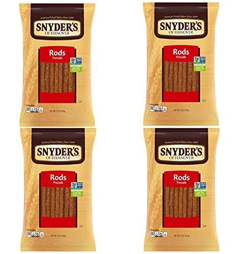 Snyder's Flavorful Pretzel Rods, 12oz, 4 Packs - Perfect for Dipping ...