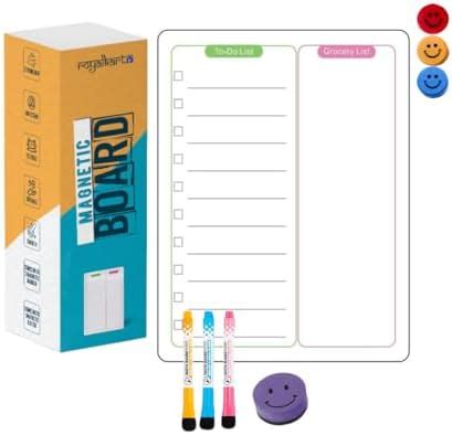 Royalkart Magnetic Dry Erase Board Clear Acrylic WhiteBoard | Reusable ...
