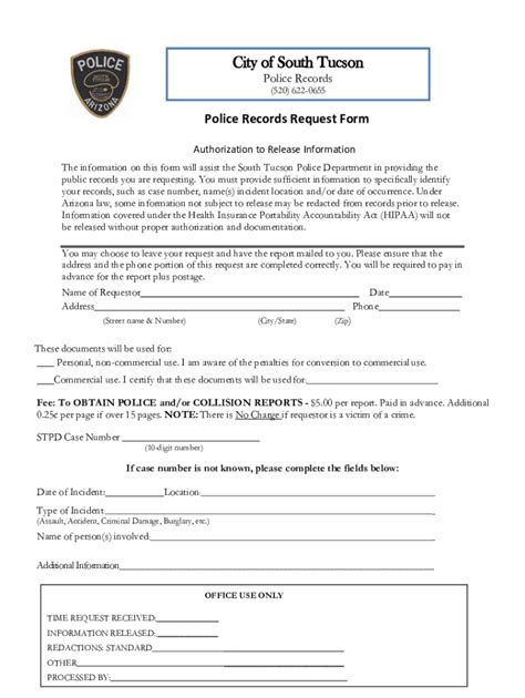 Fillable Online Public Records Request Form - Arizona Fax Email Print ...