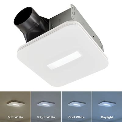 Roomside Series Fan/Lights White Bathroom Fans & Heaters at Lowes.com