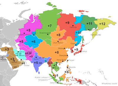 Time Zone Map Asia 的图像结果