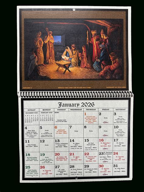 Catholic Calendar 2026 Feast Days | Calendar 2025