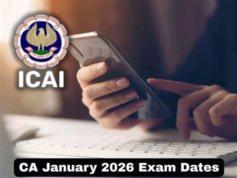 ICAI CA mock test schedule for January 2026 exams released: Check dates ...