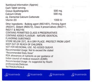 Cissray 500 Mg Tablet 10 - Uses, Side Effects, Dosage, Price | Truemeds