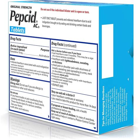Pepcid AC Original Strength 10mg Famotidine - Heartburn Prevention & Relief - 30 ct | Buy Now ...