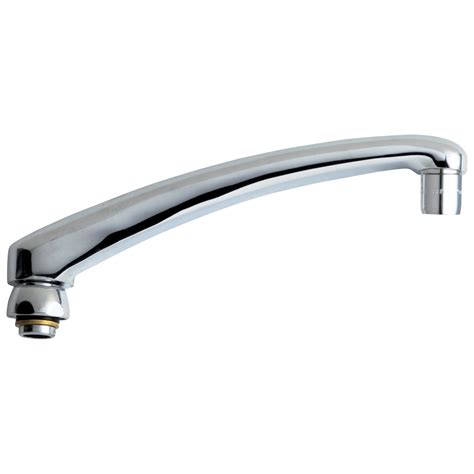 FaucetDepot - Chicago Faucet® L8JKABCP Type L Swing Spout, 8 in L x 2-3 ...
