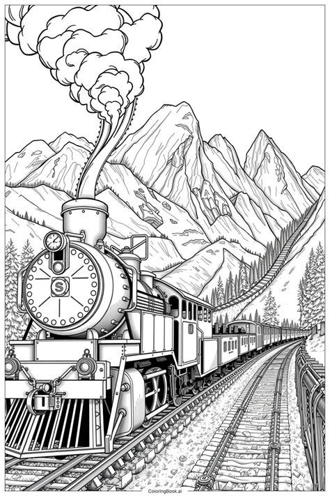 Free Printable Steam Train Coloring Pages - Printable Templates