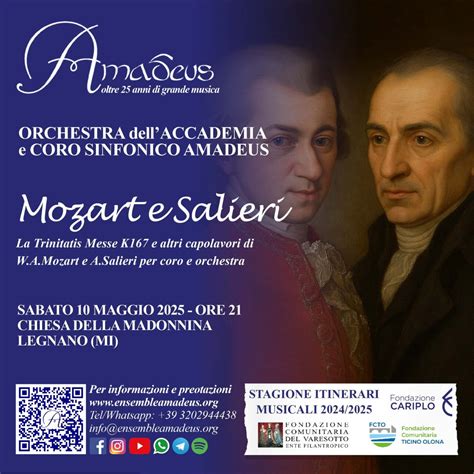 Mozart e Salieri: Orchestra Amadeus in concerto a Legnano | Sempione News
