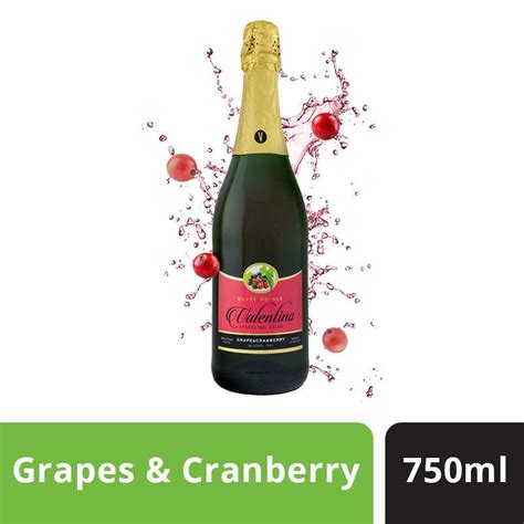 Buy Sparkling Grape And Cranberry Drink Online - Valentino Flavored ...