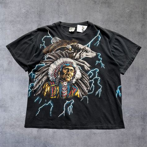 1990s AMERICAN THUNDER "Indian" T-shirt【高円寺店】 | What’z up