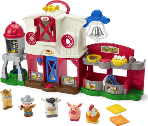 Fisher-Price Little People Caring for Animals Farm Playset Electronic ...