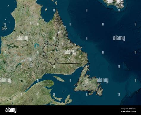 Newfoundland and Labrador, province of Canada. High resolution satellite map Stock Photo - Alamy