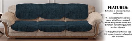 Cloth Fusion Italian Velvet Sofa Cover 5 Seater Set, Perfect Floral ...