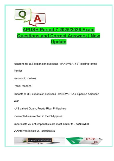 AP U.S. History (APUSH) - Period 7 Exam Review 2025/2026 | 60+ Solved Q ...