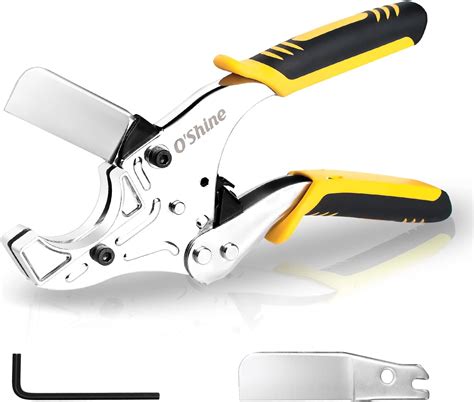 O’Shine PVC Pipe Cutter, Cuts Up To 42mm, Heavy Duty Ratchet PVC PEX ...