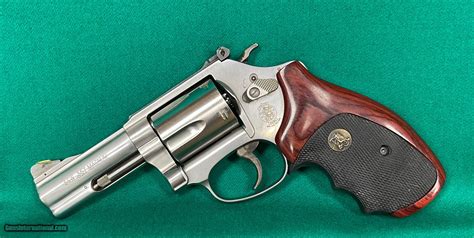 Smith & Wesson model 60-15 with scarce 3 inch barrel and adjustable sights.