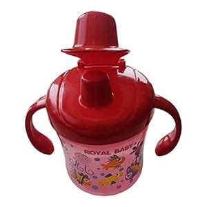 Plastic BPA-Free Material Sipper Cup,180ml Pack of 1 (Red) : Amazon.in ...