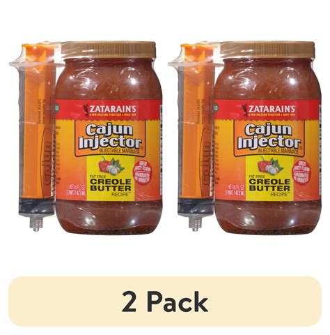 (2 pack) Zatarain's CAJUN INJECTORS Creole Butter Recipe Injectable ...