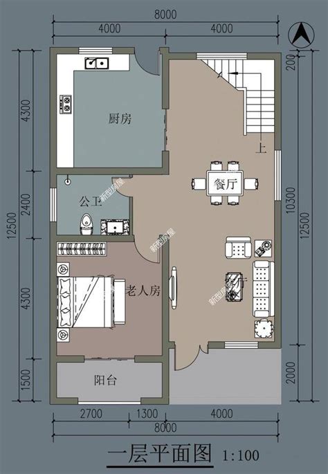 面宽15米左右的二层小别墅设计，含效果图和户型图_图纸头条_鲁班设计图纸官网