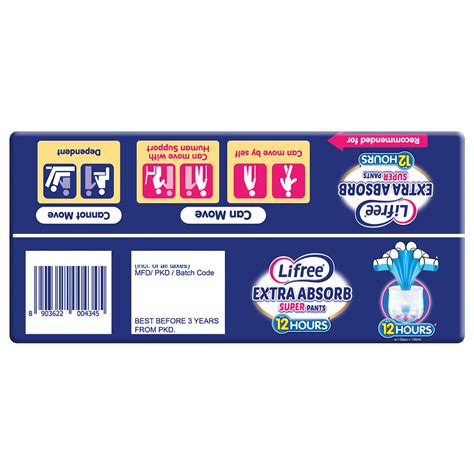 Buy Lifree Extra Absorb Super Adult Diaper Pants XL, 10 Count | 19 ...