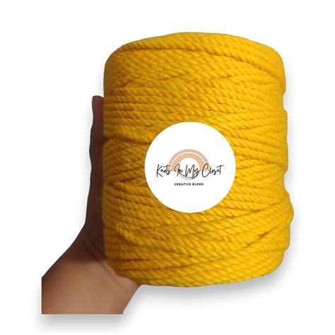 Knots in My Closet | 4mm 3 Ply Twisted 100 Meters Macrame Cotton Dori ...