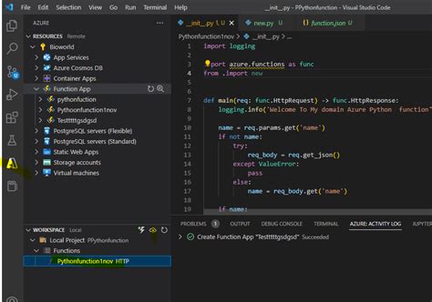 Image result for Python Create Azure Function to Perform ETL