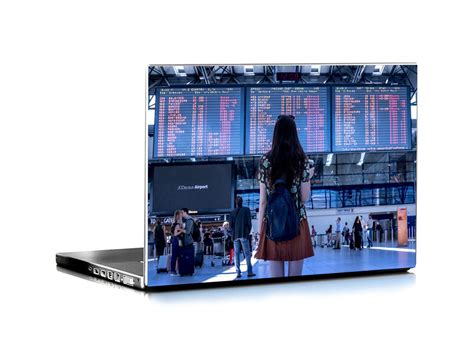 ISEE 360® Lonely Traveler Place Laptop Skin Cover Laminated Stickers ...
