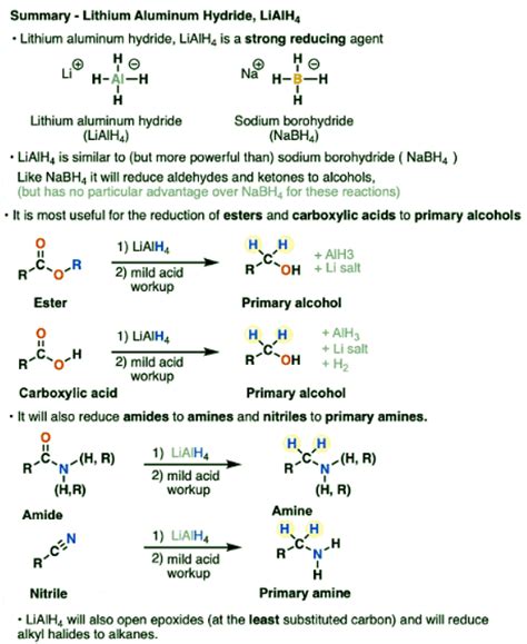 Lithium Aluminum Hydride (LiAlH4) For Reduction of Carboxylic Acid ...