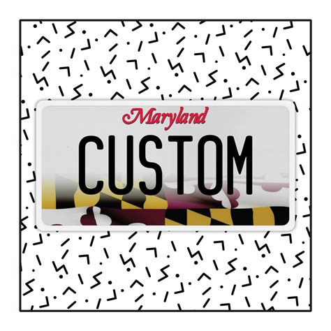 Custom Maryland License Plates – The Original Plate Guys