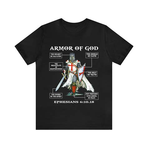 Ephesians Shirt Put on the Full Armor of God Faith Shirt Christian Gift ...