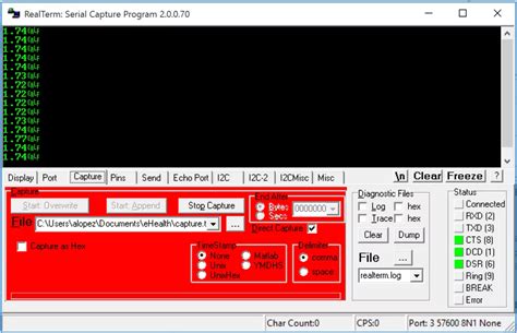Processing Plot Real-Time Serial Readings 的图像结果