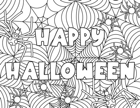Spider Coloring Pages Halloween