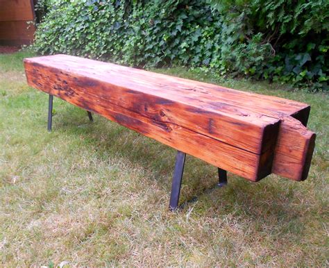 Vintage Wood Benches with Steel Bench Legs – Modern Legs