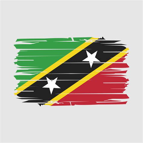Saint Kitts Flag Brush Vector 20396702 Vector Art at Vecteezy