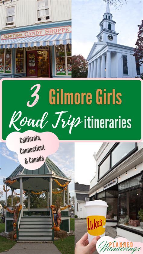 3 Gilmore Girls Road Trip Itineraries — Planned Wanderings | Girls ...
