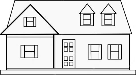 Clipart Drawing Of House at Helen Phillips blog