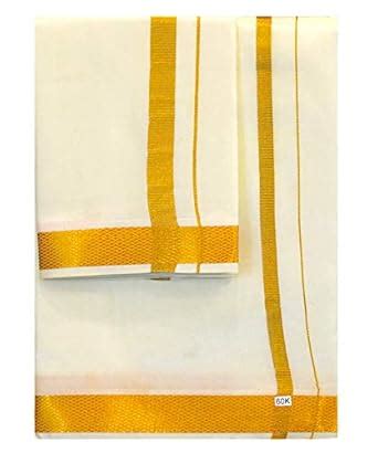 Buy Magic Castle Men's Silk Blend Pattu Veshti Dhoti Mundu Lungi with ...