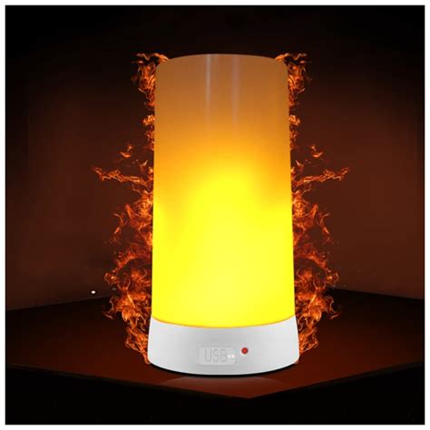 Buy GGFF Gravity Sensor Night Light, LED Smart Flame Light, Smokeless ...
