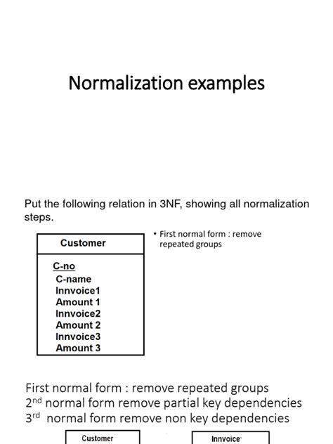 Normalization Examples | PDF