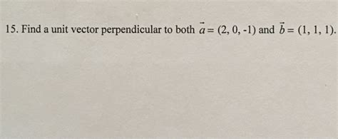 Image result for Find a Unit Vector Perpendicular To